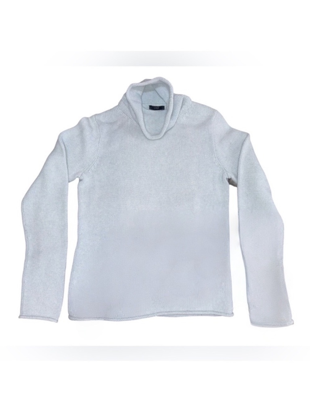 J.Crew Cotton Cashmere Cowl Neck Sweater Light Blue Size S